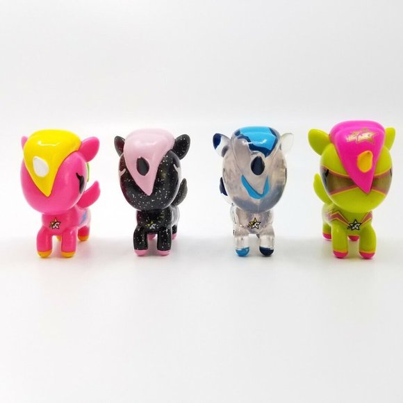 Just Play Tokidoki Unicorn Vinyl Mini Action Figure Lot of 4 Zephyra Lightning - Picture 1 of 7